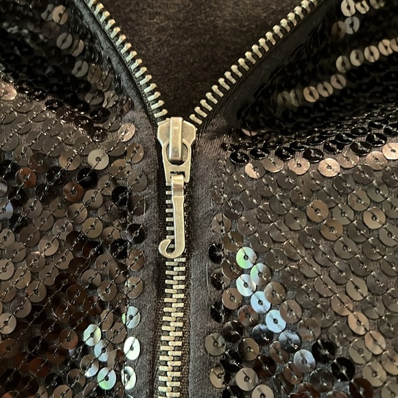 juicy couture black sequined hoodie - Picture 3 of 9